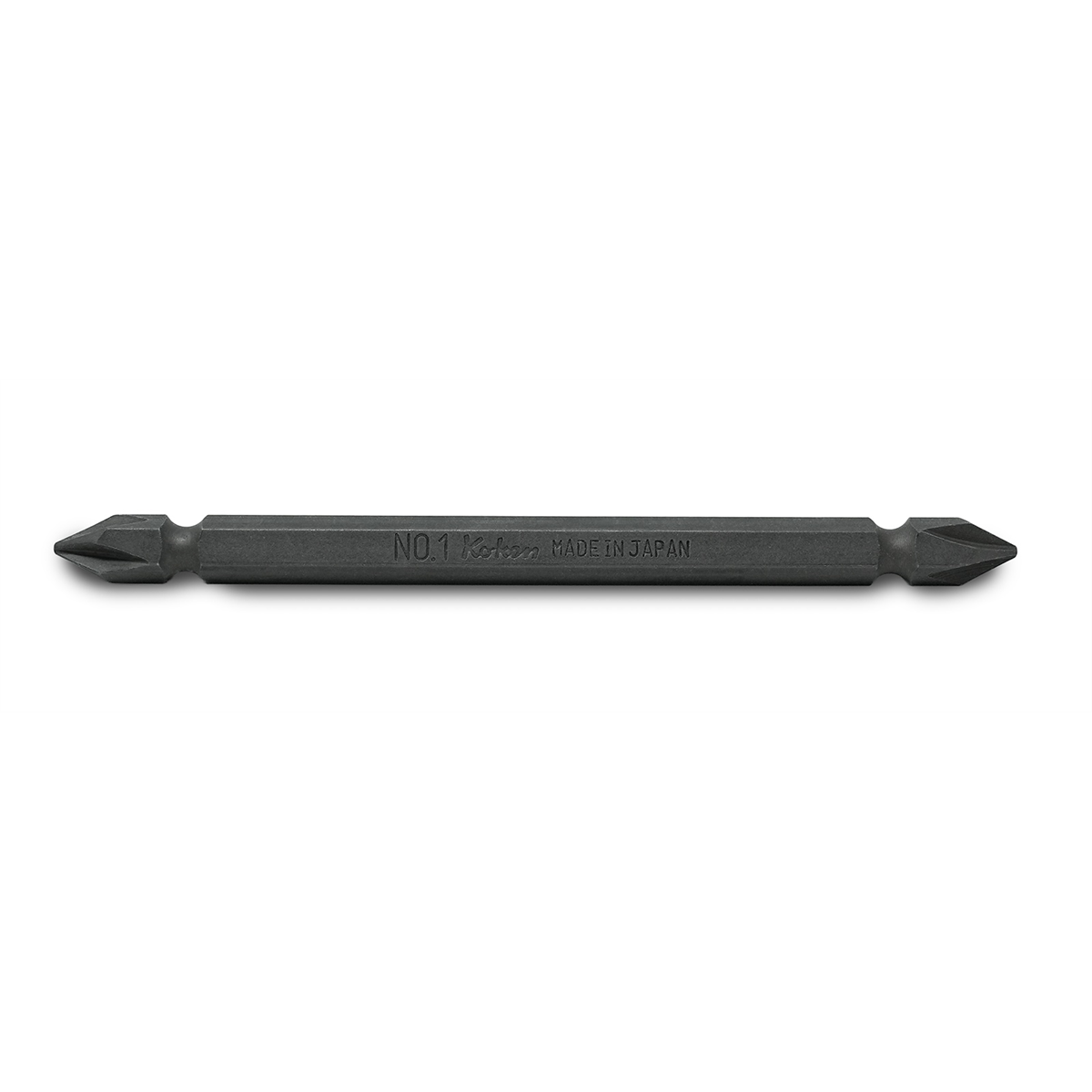 Ko-ken Usa 123pg.100-1(9) 1/4 Hex Drive Double Ended Bit Ph1 Length 100 Mm Magnetized