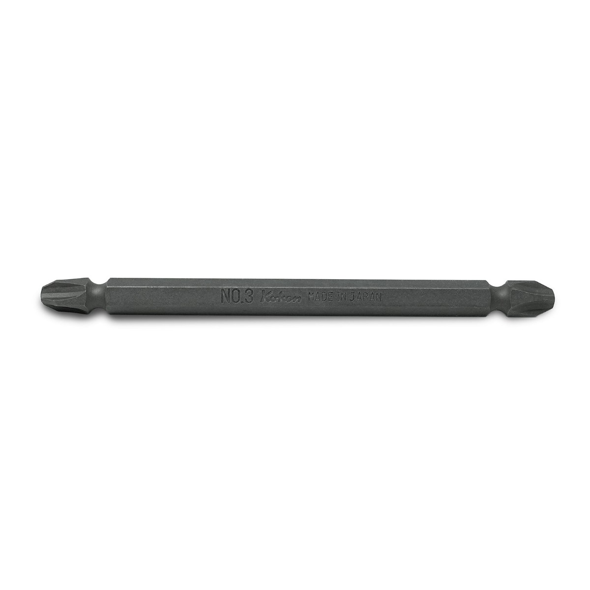 Ko-ken Usa 123pg.100-3(9) 1/4 Hex Drive Double Ended Bit Ph3 Length 100 Mm Magnetized