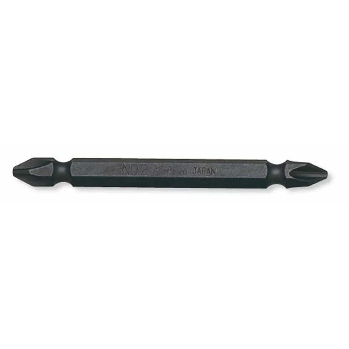 Ko-ken Usa 123pg.75-3(9) 1/4 Hex Drive Double Ended Bit Ph3 Length 75 Mm Magnetized