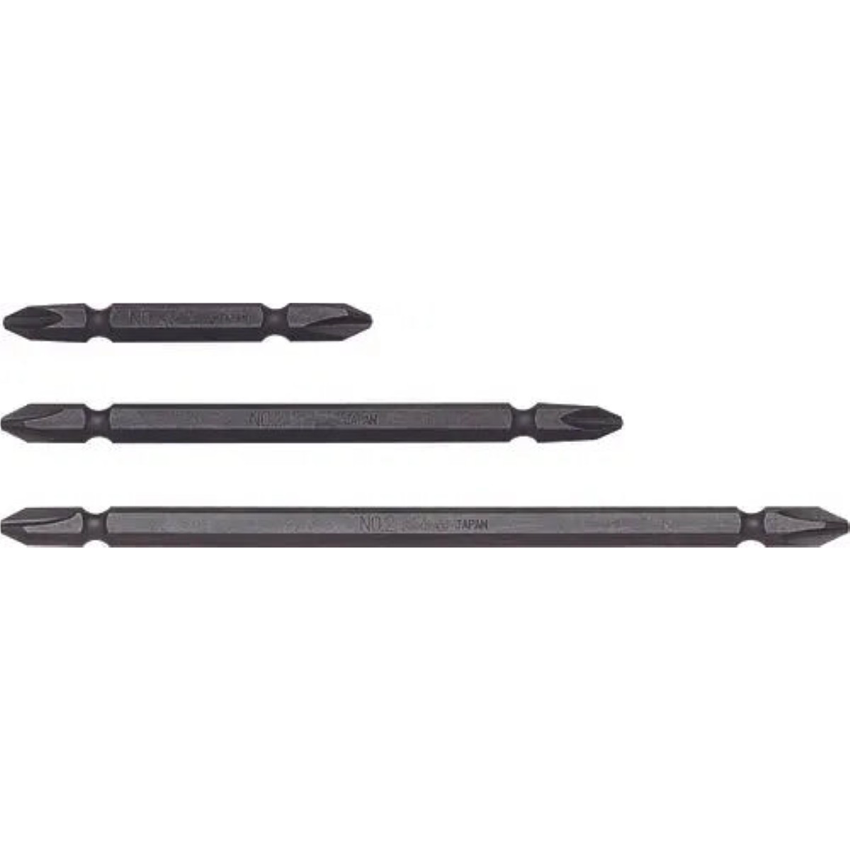 Ko-ken Usa 123pn.100-1(9) 1/4 Hex Drive Double Ended Bit Ph1 Length 100 Mm