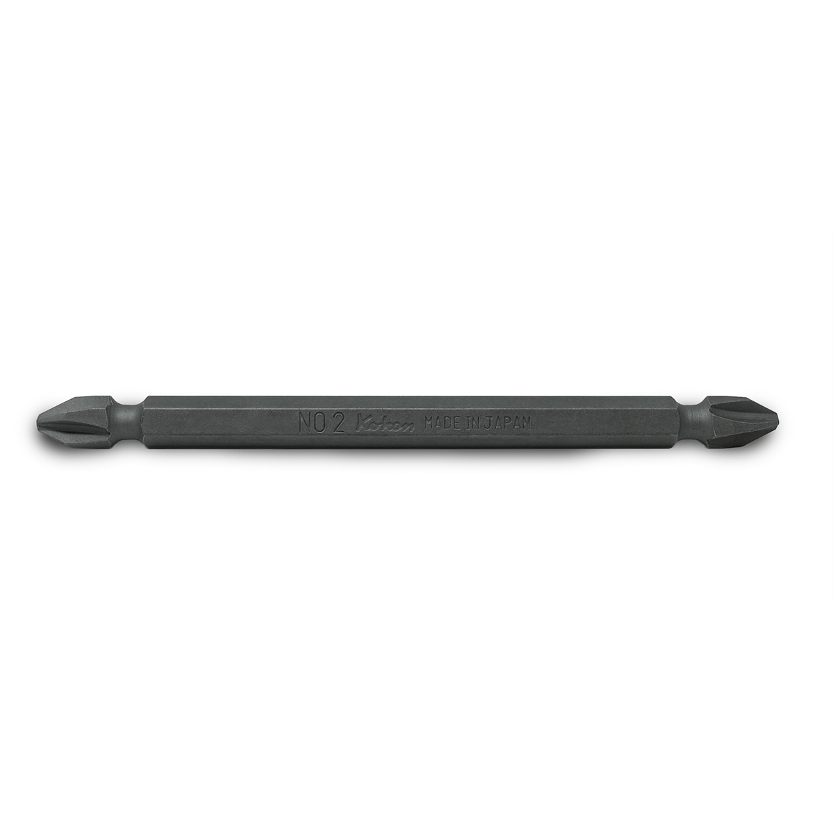 Ko-ken Usa 123pn.100-2(9) 1/4 Hex Drive Double Ended Bit Ph2 Length 100 Mm
