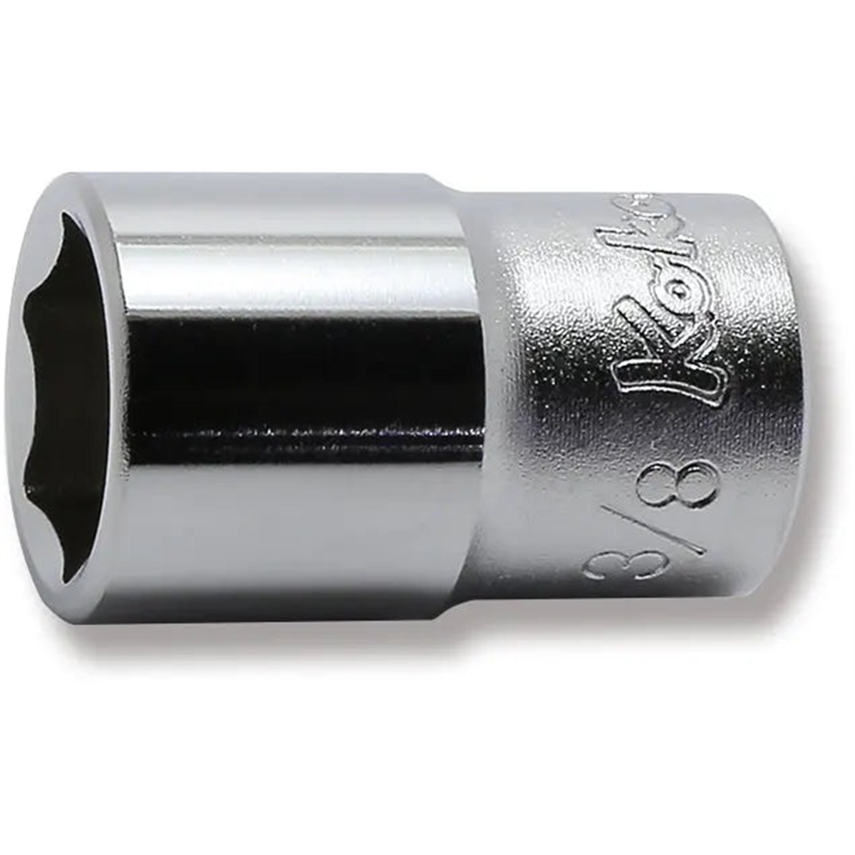 Ko-ken Usa 2400a-3/8 1/4 Square Drive Socket 3/8 6 Point Length 22 Mm