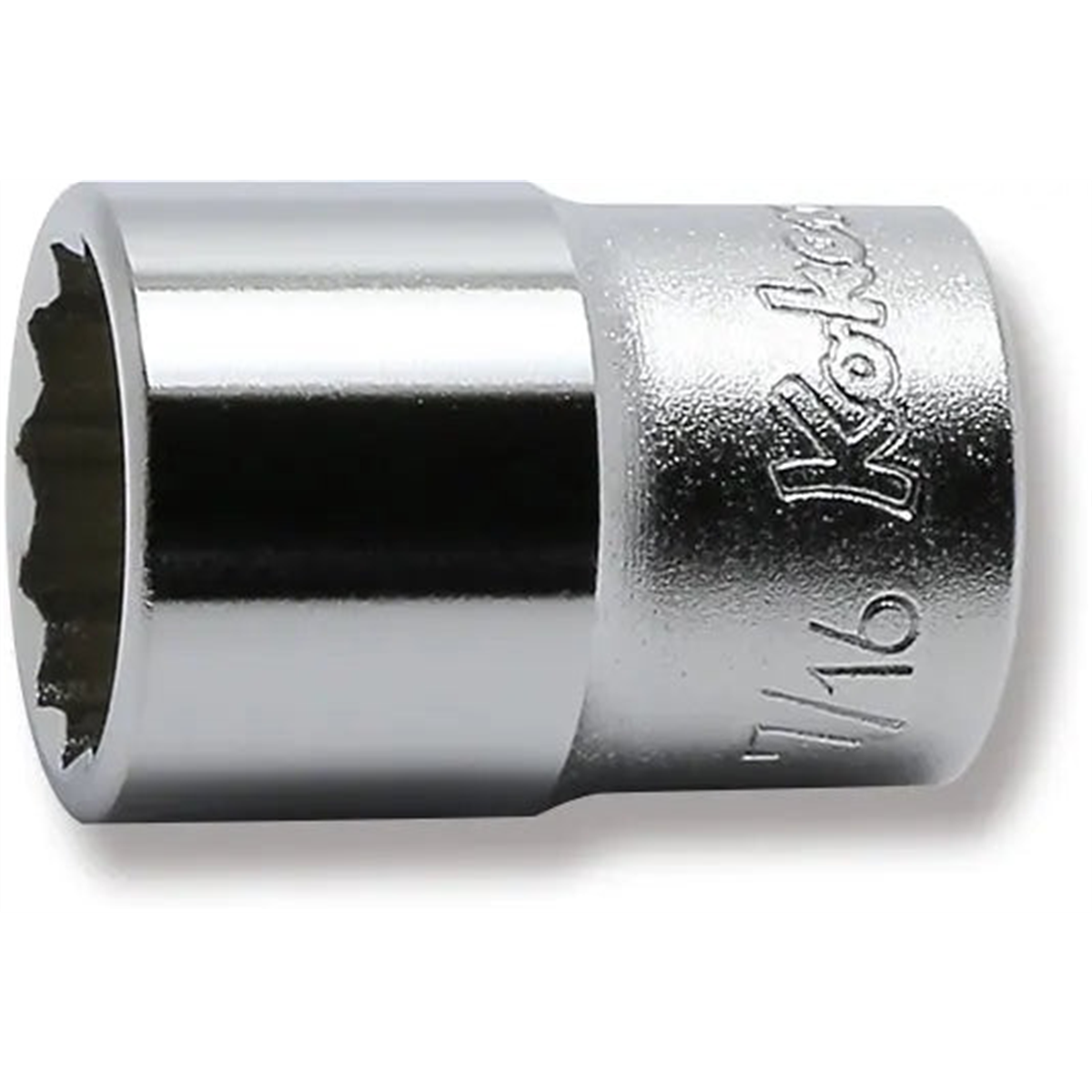 Ko-ken Usa 2405a-7/16 1/4 Square Drive Socket 7/16 12 Point Length 22 Mm