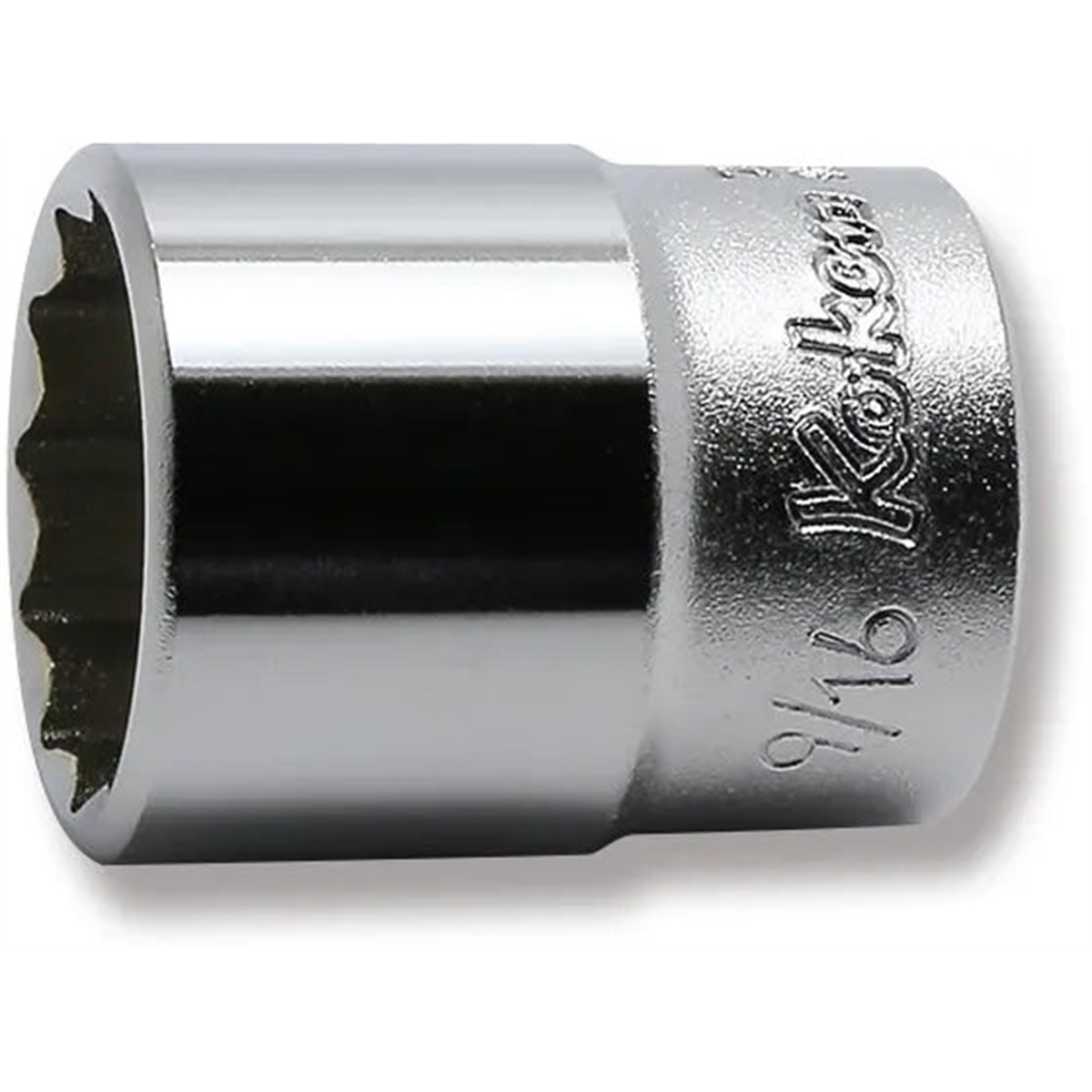 Ko-ken Usa 2405a-9/16 1/4 Square Drive Socket 9/16 12 Point Length 24 Mm