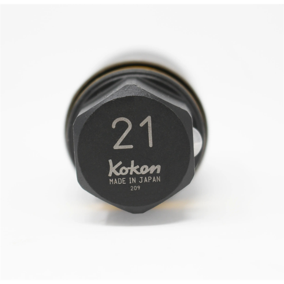 Ko-ken Usa 280pm-21 21 Hex Drive Wheel Nut Adaptor Socket 21 Mm Extra Thin Walled Length 55 Mm Color Coded Protector