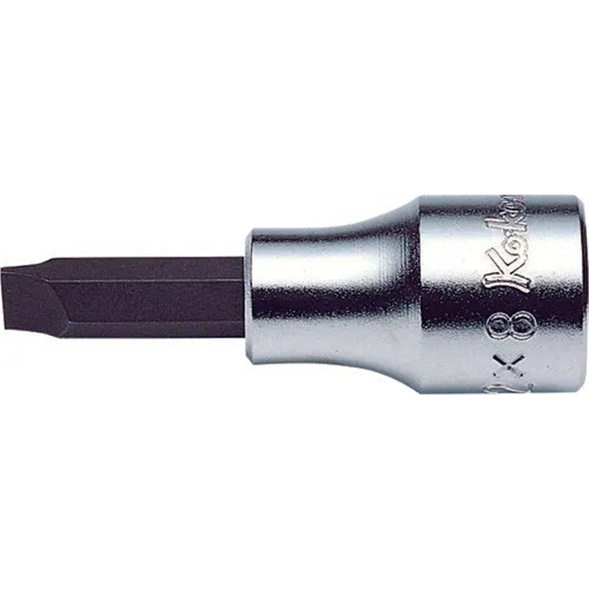 Ko-ken Usa 3005-5 3/8 Square Drive Bit Socket Slotted 1.0x5.5 Length 60 Mm