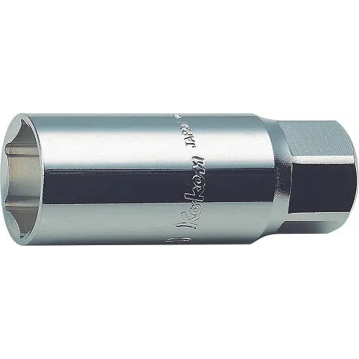 Ko-ken Usa 3300s-18 3/8 Square Drive Spark Plug Socket 18 Mm 6 Point Length 70 Mm Rubber