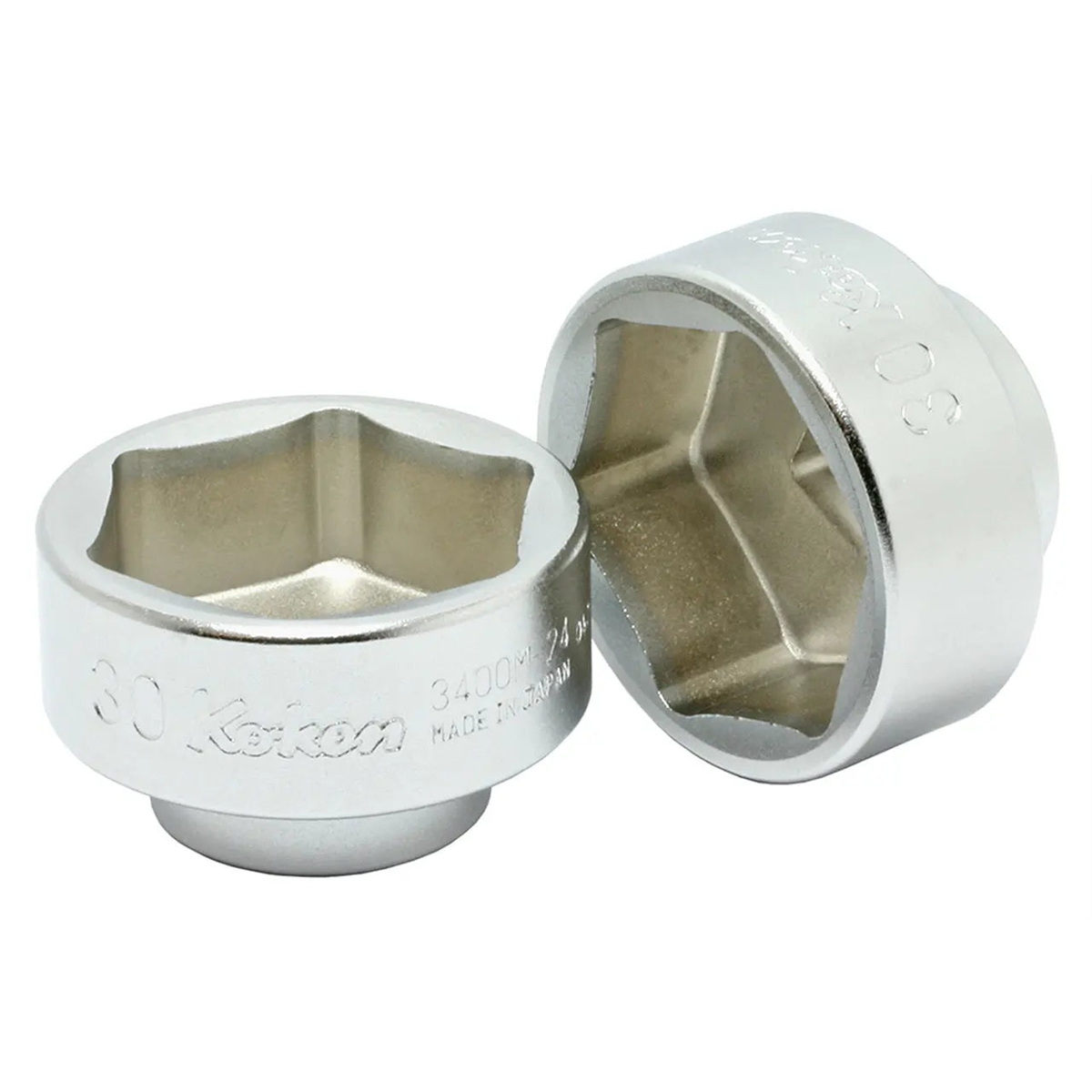 Ko-ken Usa 3400m.24-27 3/8 Square Drive Socket 27 Mm 6 Point Length 24 Mm