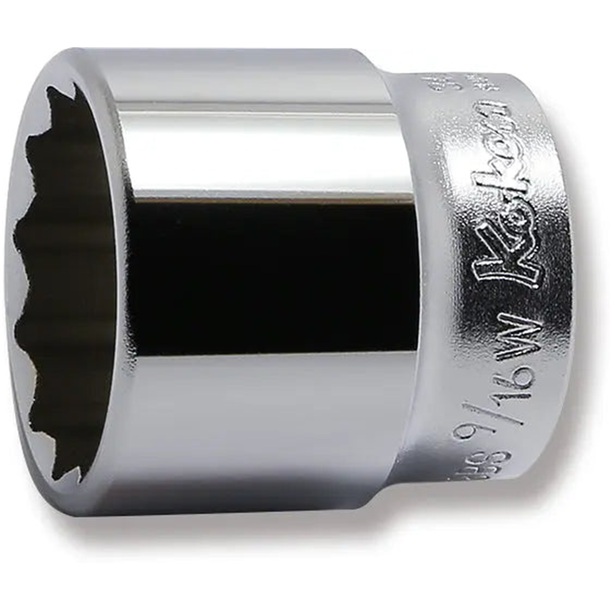 Ko-ken Usa 3405w-9/16 3/8 Square Drive Socket Whitworth 9/16 12 Point Length 35 Mm