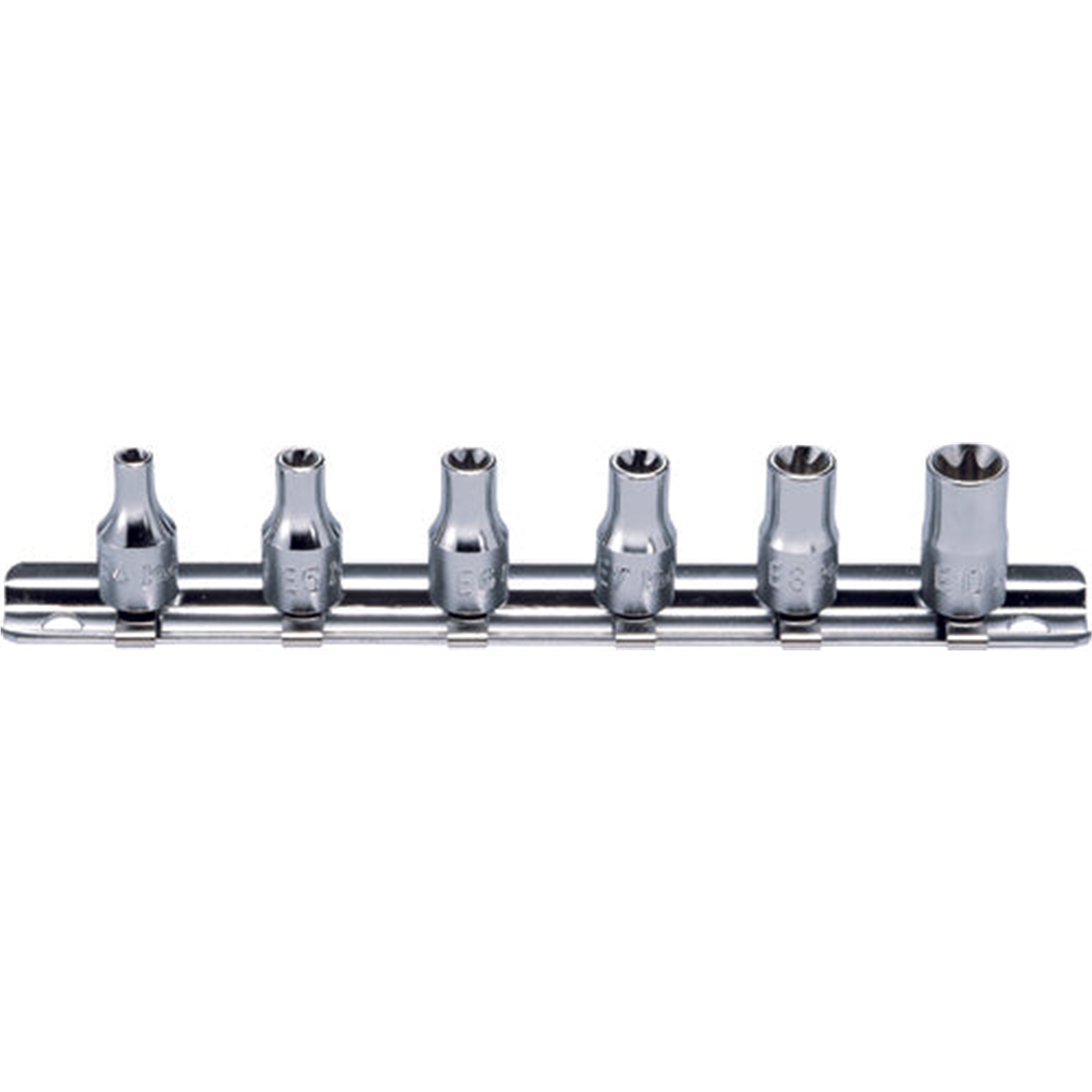 Ko-ken USA RS2425/6 1/4 Sq. Dr. 6 piece TORX® Socket Set E4-E10