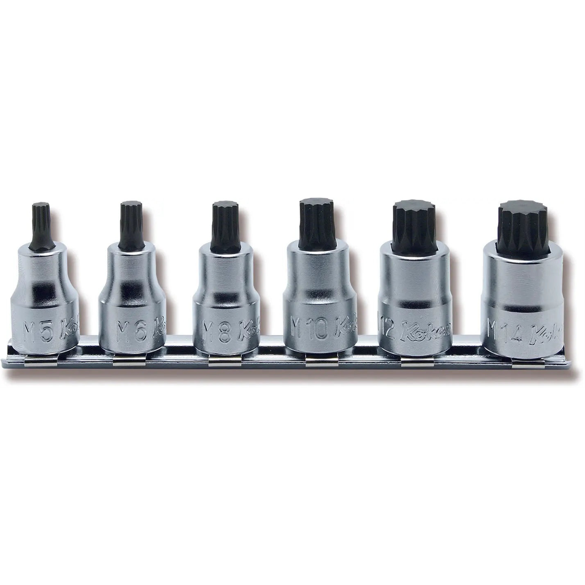 Ko-ken Usa Rs3020/6-l38 6 Piece 3/8 Sq. Dr. Triple Square (xzn) Bit Socket Set M5-m14