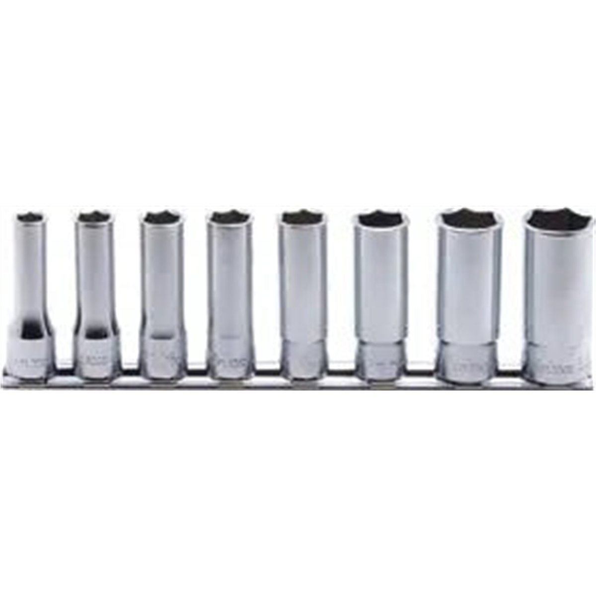 Ko-ken Usa Rs3300m/8 8 Piece 3/8 Sq. Dr. 6 Point Metric Chrome Deep Socket Set 8mm-19mm