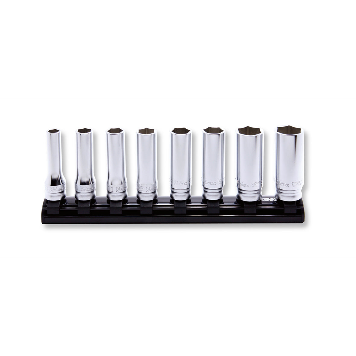 Ko-ken Usa Rs3300mz/8 8 Piece 3/8 Sq. Dr. Z-series 6 Point Deep Metric Socket Set 8-19mm