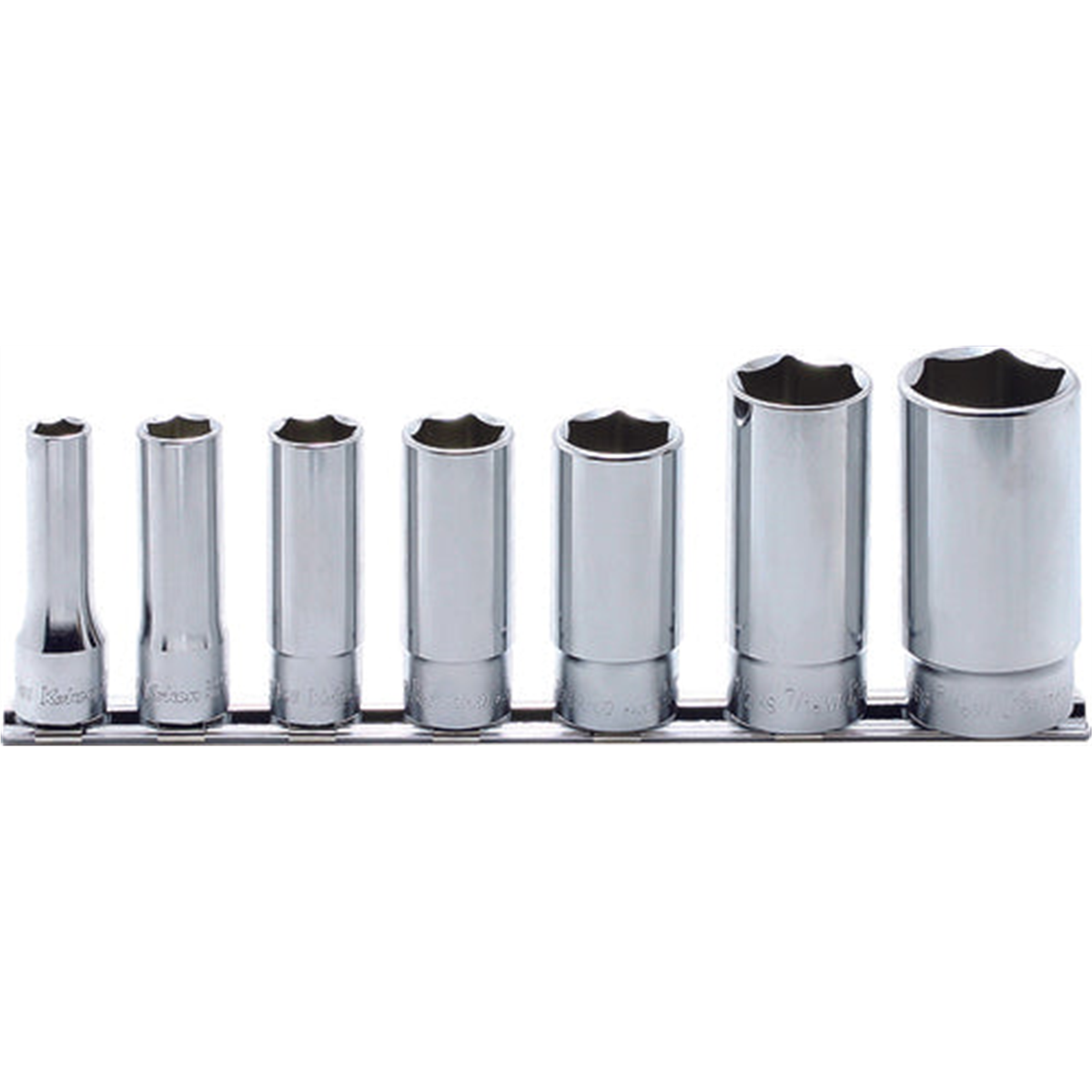 Ko-ken Usa Rs3300w/7 3/8 Sq. Dr. Socket Set Whitworth 1/8-1/2 6 Point 200mm 7 Pieces