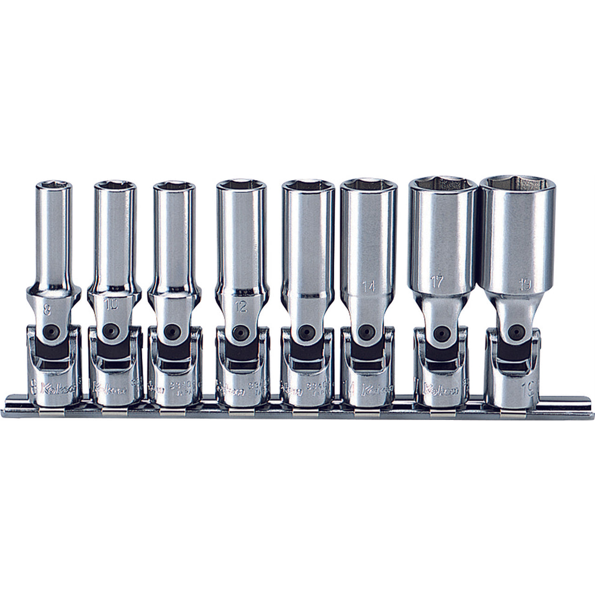 Ko-ken USA RS3340M/8-L75 8 Piece 3/8 Sq. Dr. 6-Point, Universal, Deep Socket Set
