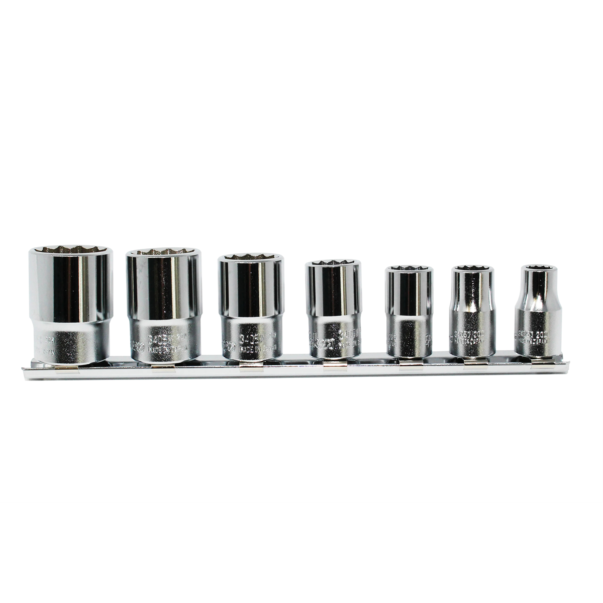 Ko-ken Usa Rs3405w/7 3/8 Sq. Dr. Socket Set Whitworth 1/8-1/2 12 Point 200mm 7 Pieces