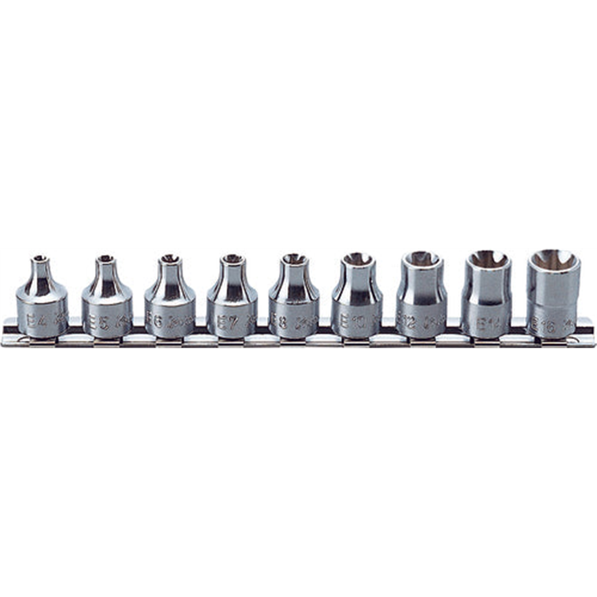 Ko-ken USA RS3425/9 3/8 Sq. Dr. 9 Piece TORX® Socket set E4-E16