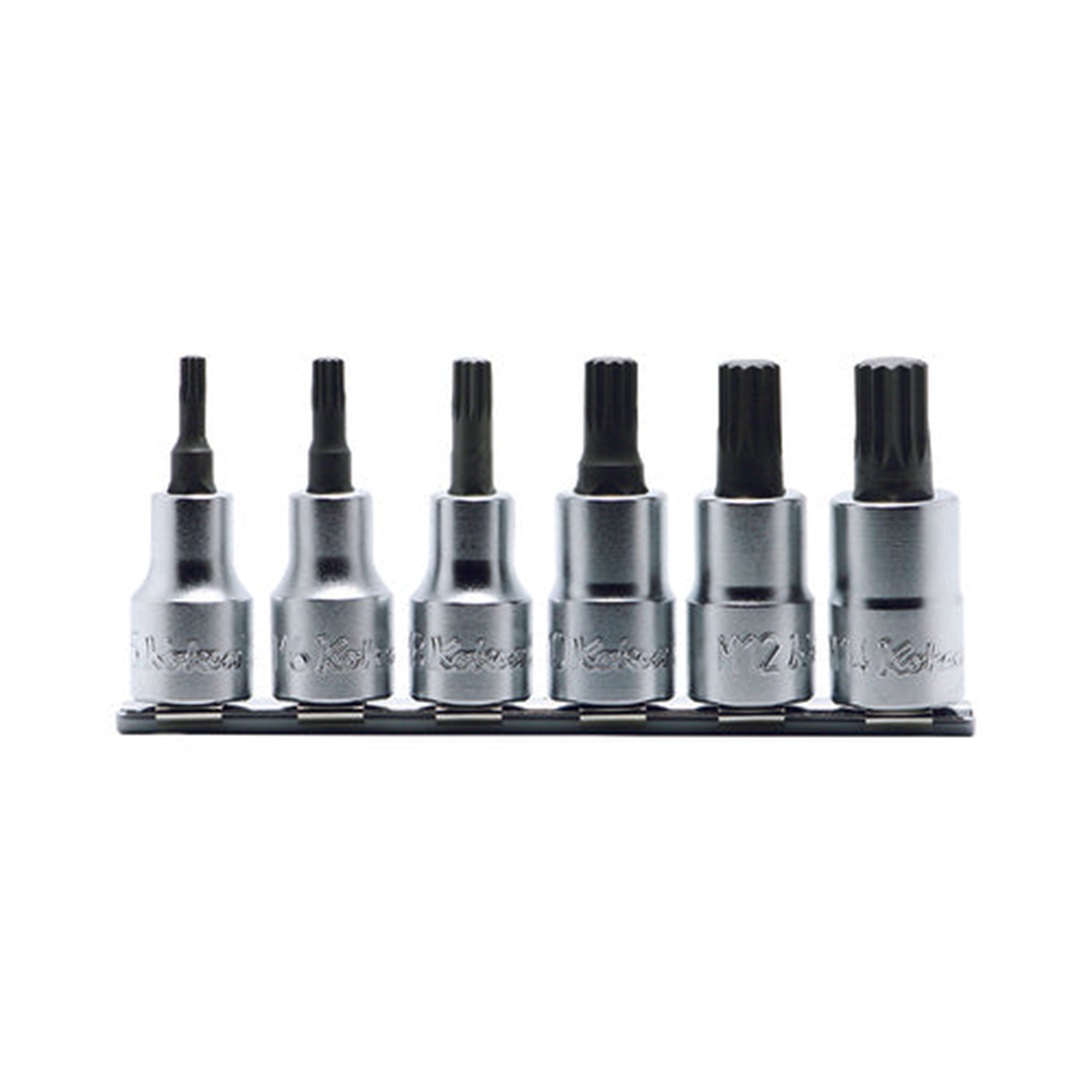 Ko-ken USA RS4020/6-L60 6 Piece 1/2 Sq. Dr. Triple Square (XZN) Bit Socket Set
