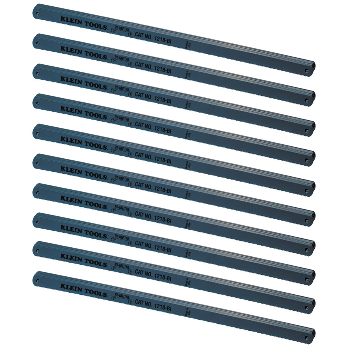 Klein Tools Bi-Metal Blades, 18 TPI, 12-Inch, 100-Pack