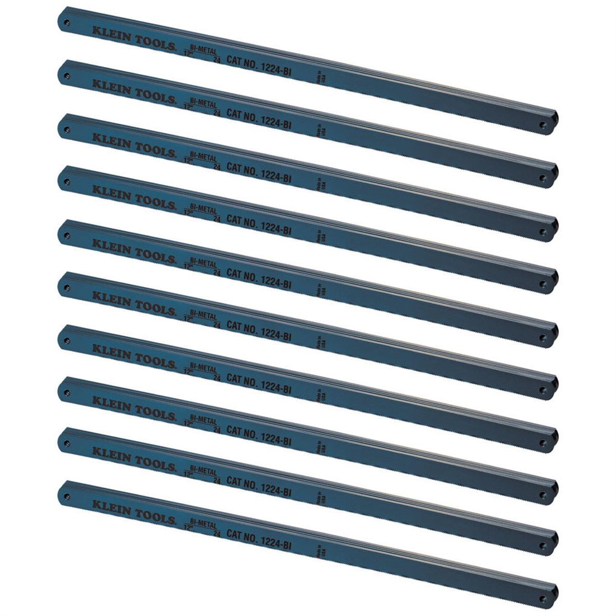 Klein Tools Bi-Metal Blades, 24 TPI, 12-Inch, 100-Pack