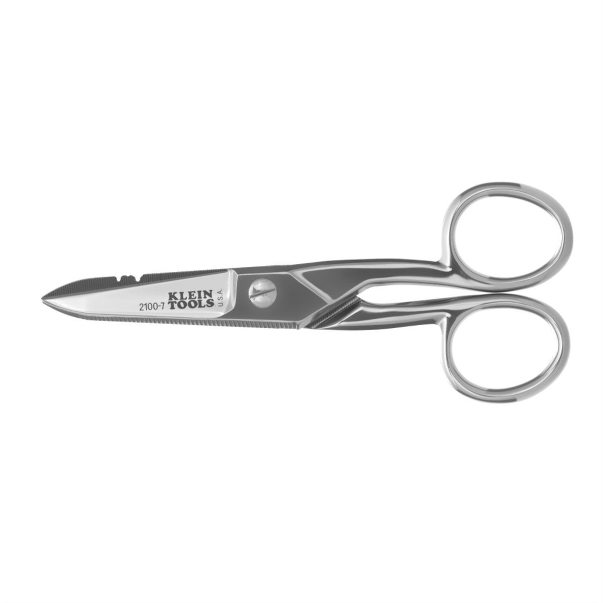 Klein Tools Electrician's Scissors, Nickel Plated