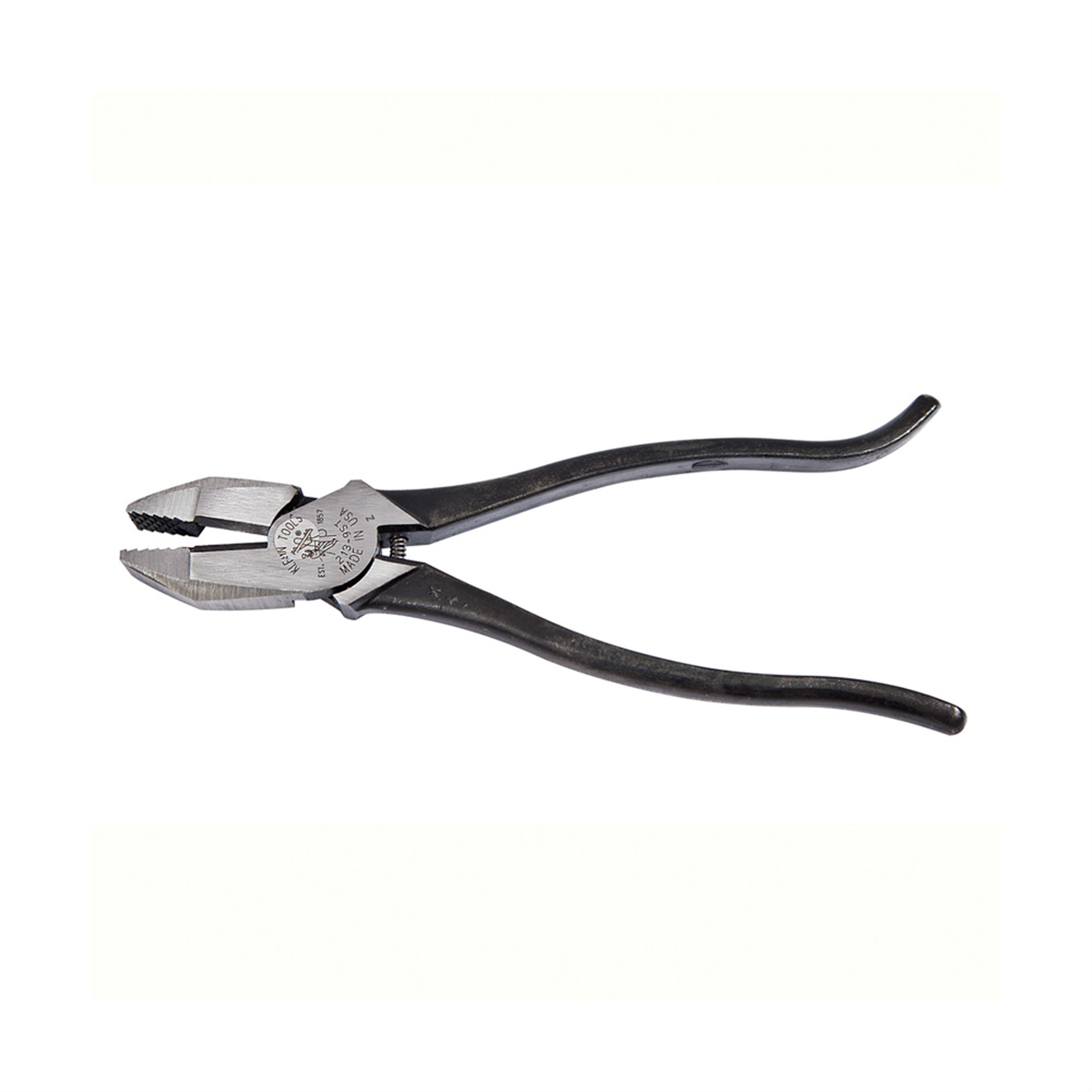 Klein Tools Ironworker's Pliers, Aggressive Knurl, 9-inch