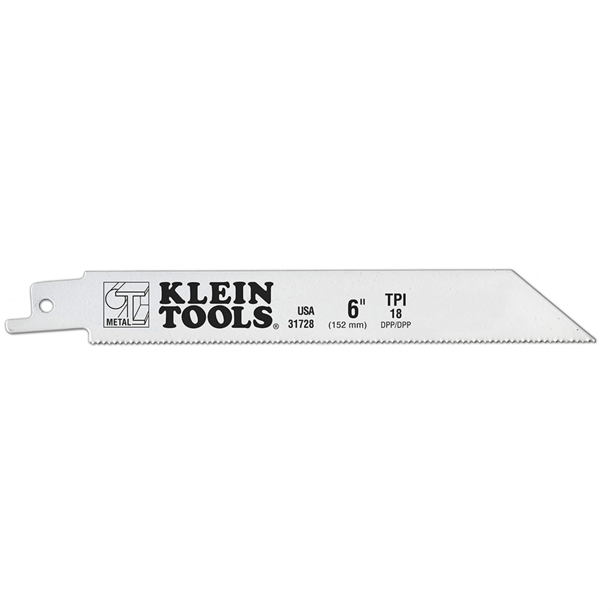 Klein Tools Reciprocating Saw Blades, 18 TPI, 6-Inch, 5-Pack