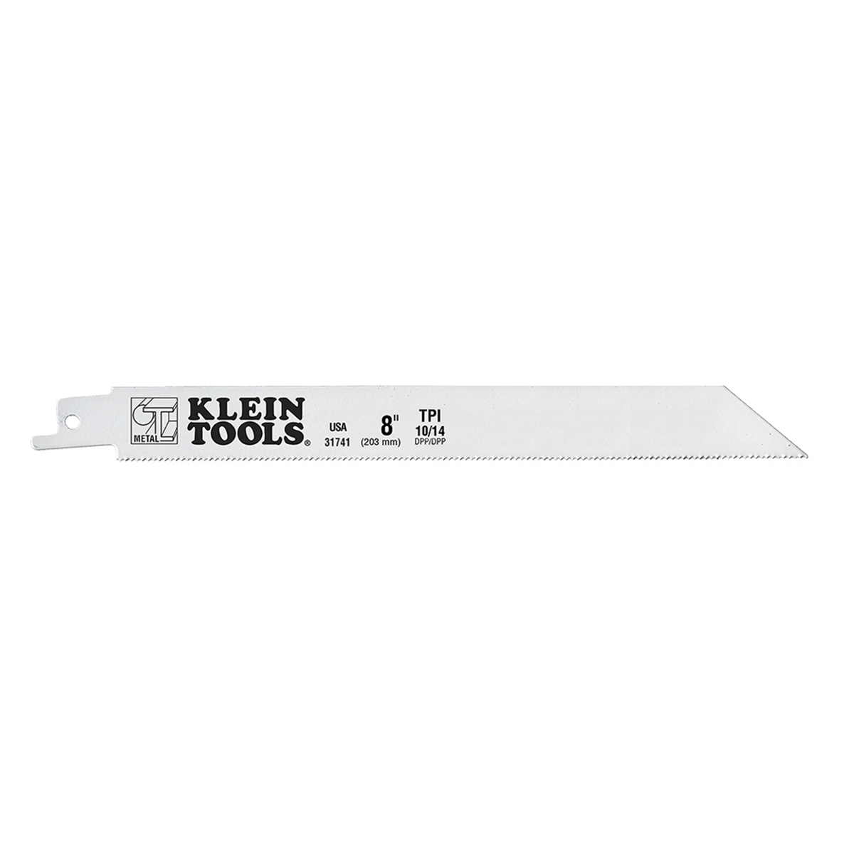 Klein Tools Reciprocating Saw Blades, 10/14 TPI, 8-Inch, 5-Pack