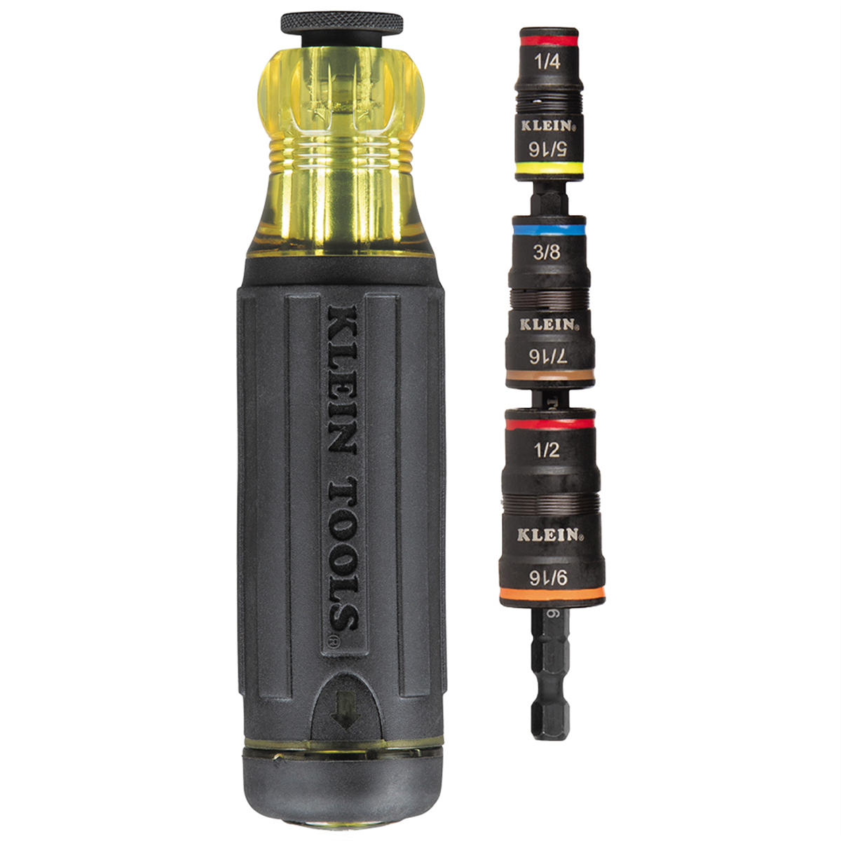 Klein Tools 14-in-1 HVAC Adjustable-Length Impact Screwdriver with Flip Socket