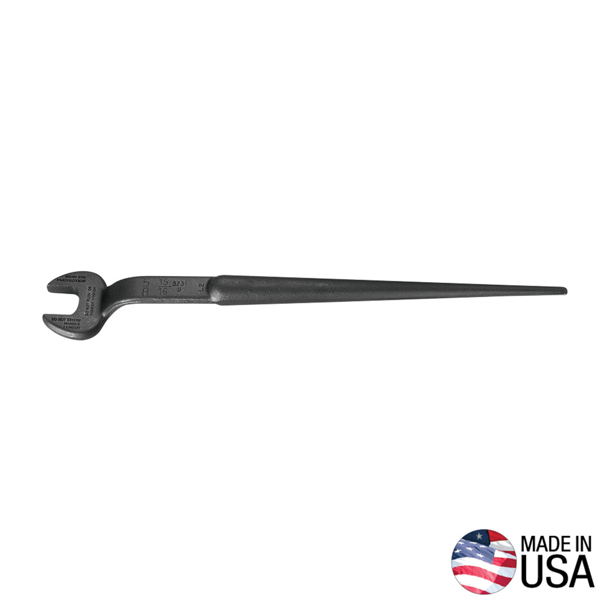 Klein Tools Spud Wrench, 1-1/16-Inch Nominal Opening for Utility Nut