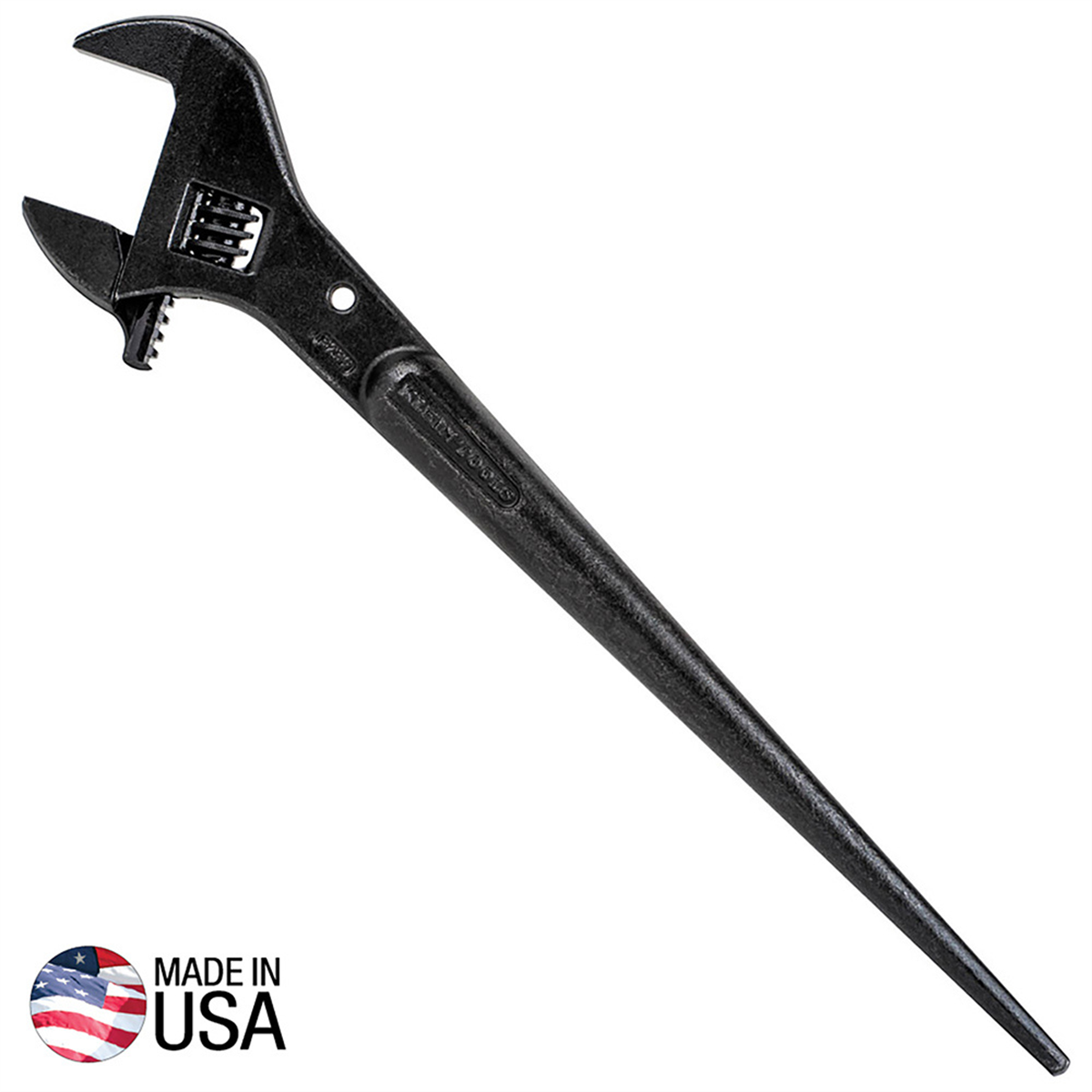 Klein Tools Adjustable Spud Wrench, 16-Inch, 1-5/8-Inch, Tether Hole