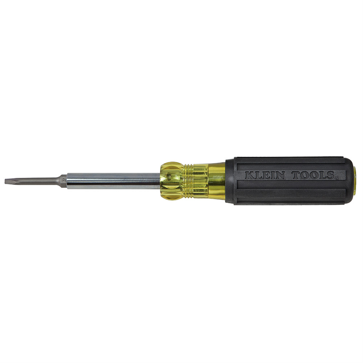 Klein Tools Multi-Bit Screwdriver / Nut Driver, 6-in-1, Extended Reach, Ph, Sl, Sq