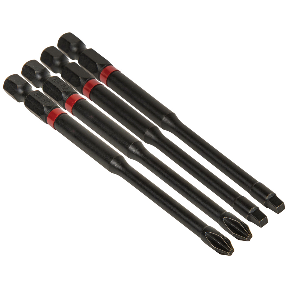 Klein Tools Pro Impact Power Bits, #2 Square, 5-pack