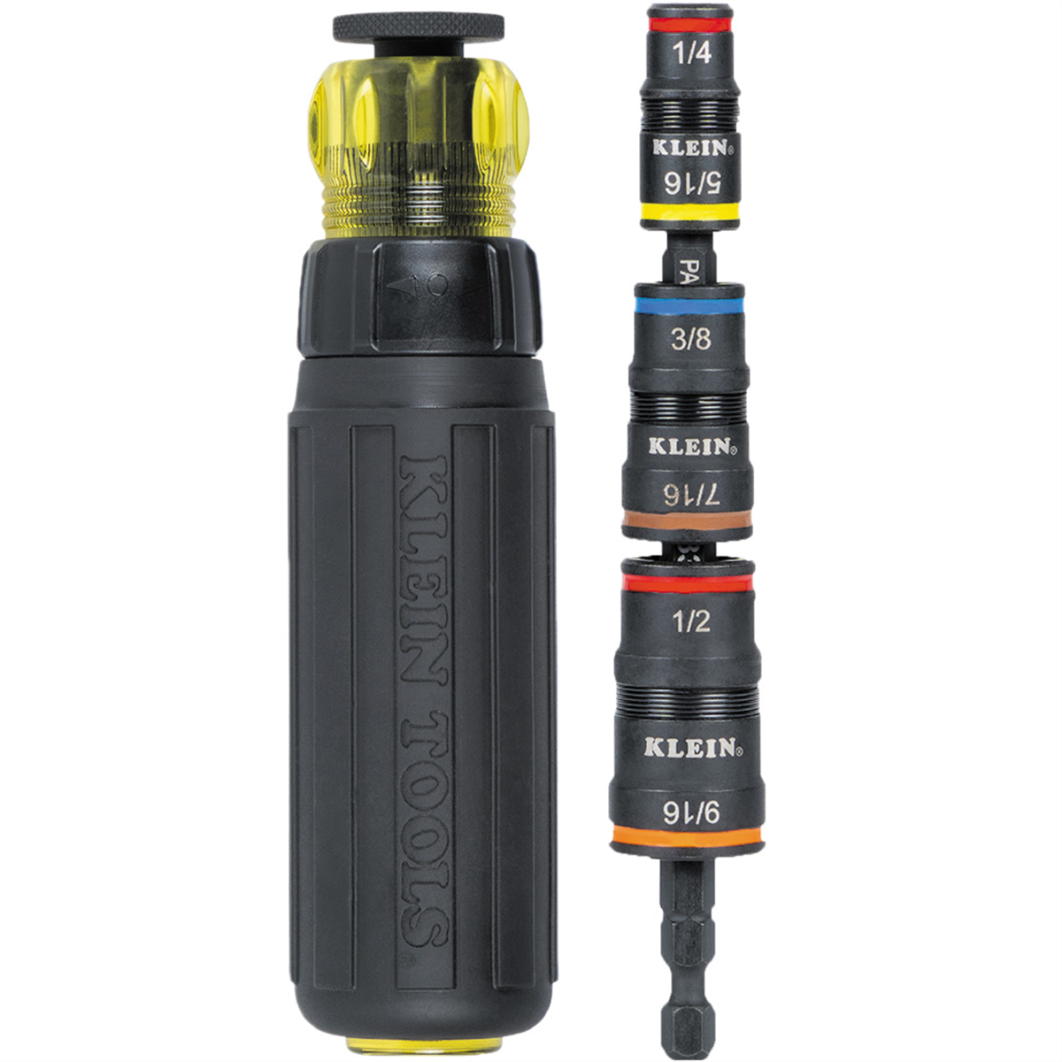 Klein Tools Magnetic Power Nut Setters, 2-Inch Shaft, 5-Piece