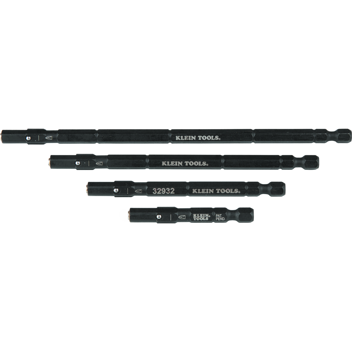 Klein Tools Hollow Magnetic Color-Coded Ratcheting Power Nut Drivers, 6-Piece