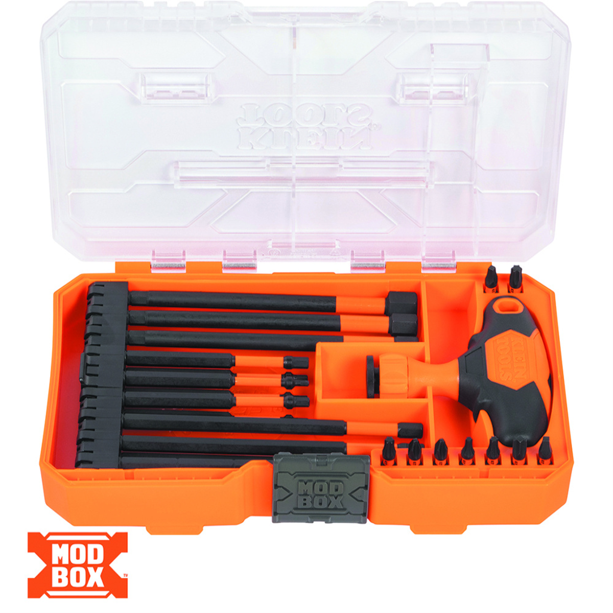 Klein Tools ProFlex Impact-Rated Interchangeable Ratcheting T-Handle Set, 23-Piece