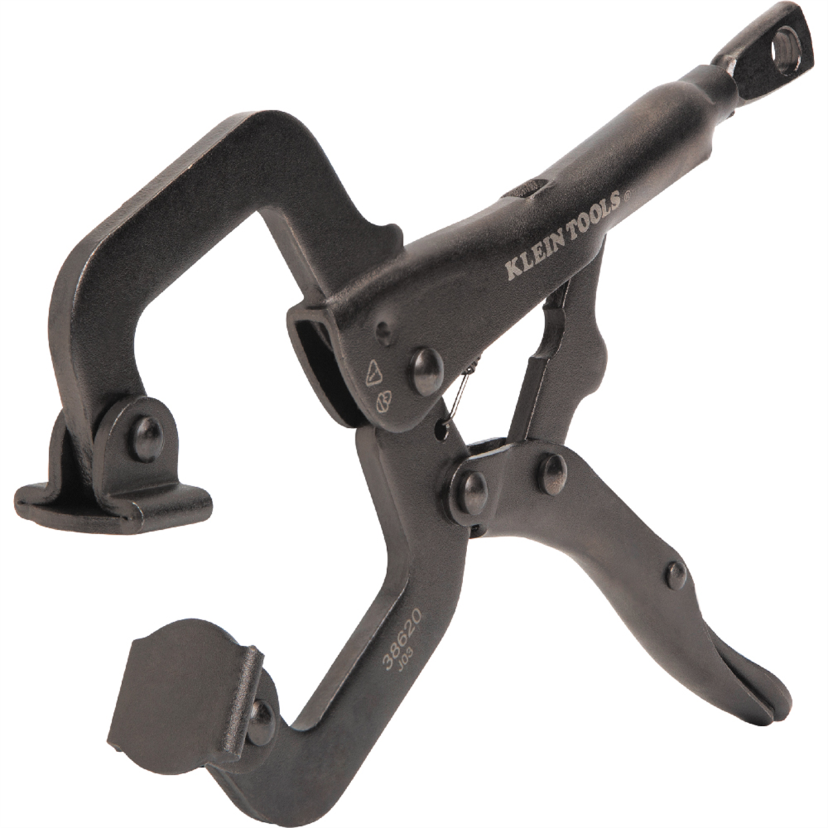 Klein Tools C-clamp Locking Pliers With Swivel Jaws, 11-inch