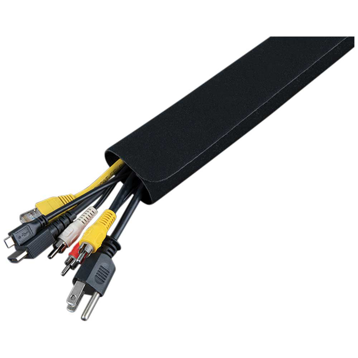Klein Tools Self-Adhesive Cable Mounting Clips, 3-Slot (10-Pack)