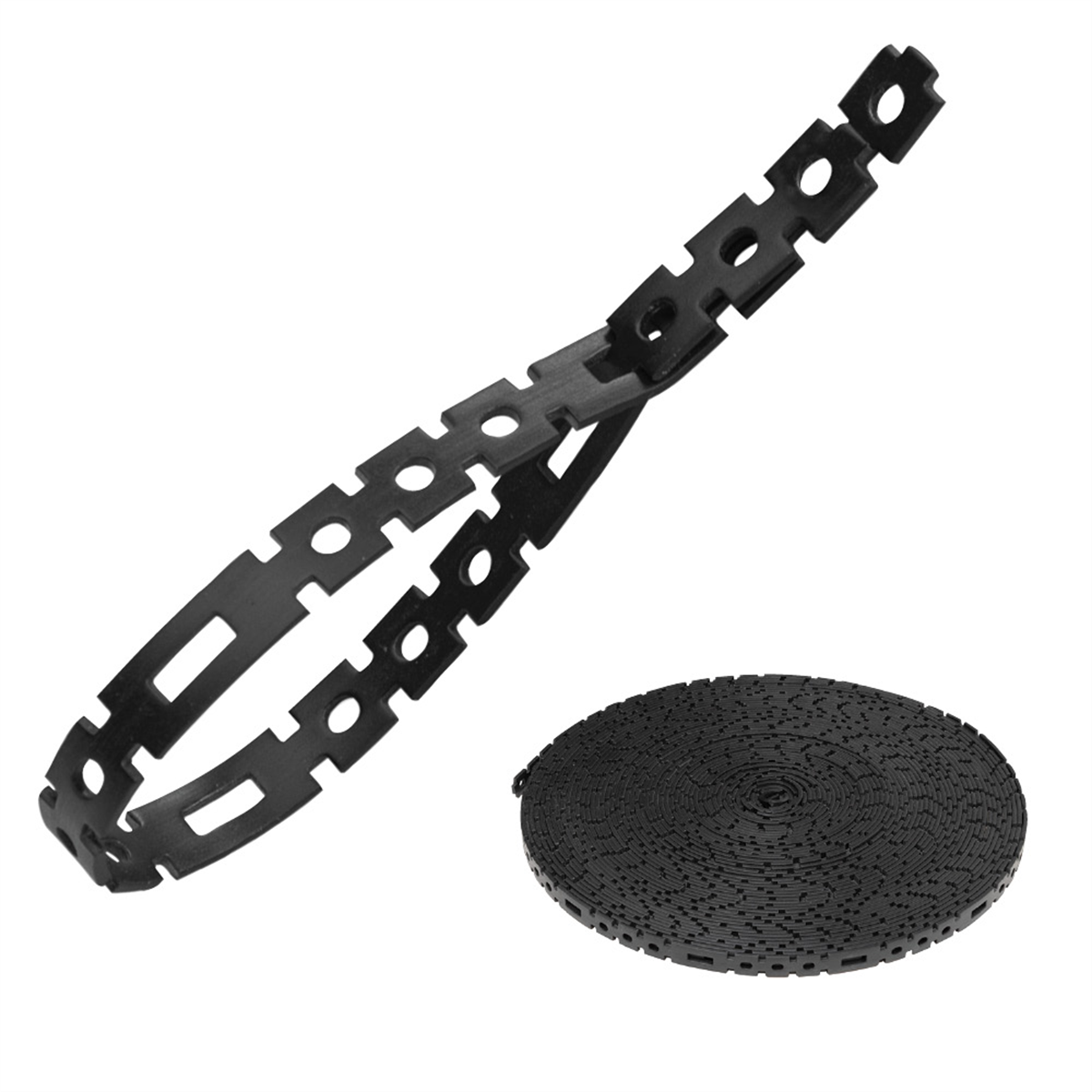 Klein Tools Hook and Loop Tape, 3/4-Inch, 25-Foot, Black, Custom Length Cable Ties
