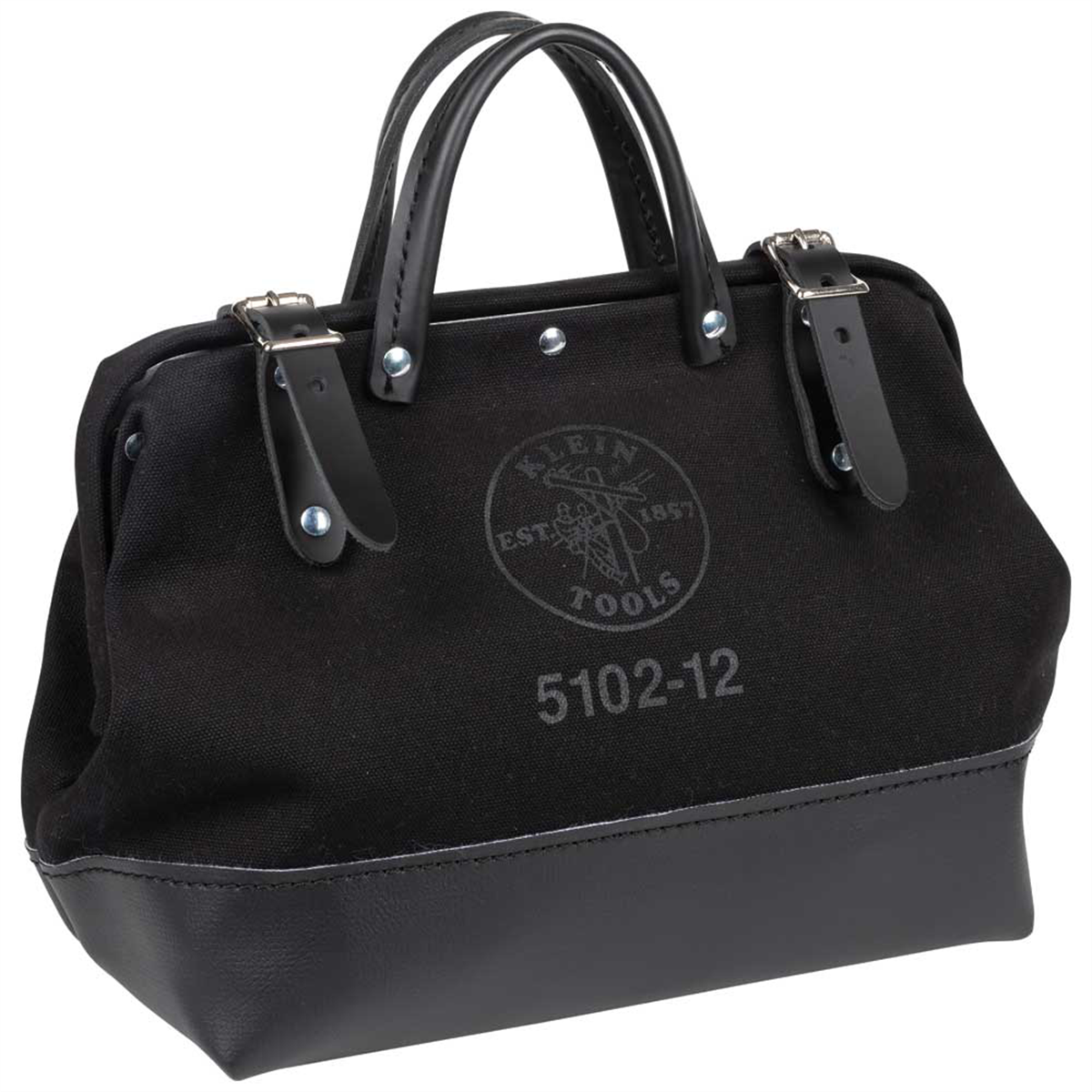 Klein Tools Deluxe Tool Bag, Black Canvas, 13 Pockets, 18-Inch