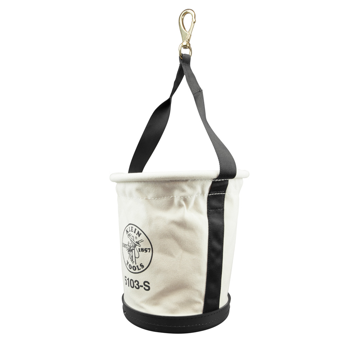 Klein Tools Canvas Bucket with Closing Top, 17-Inch