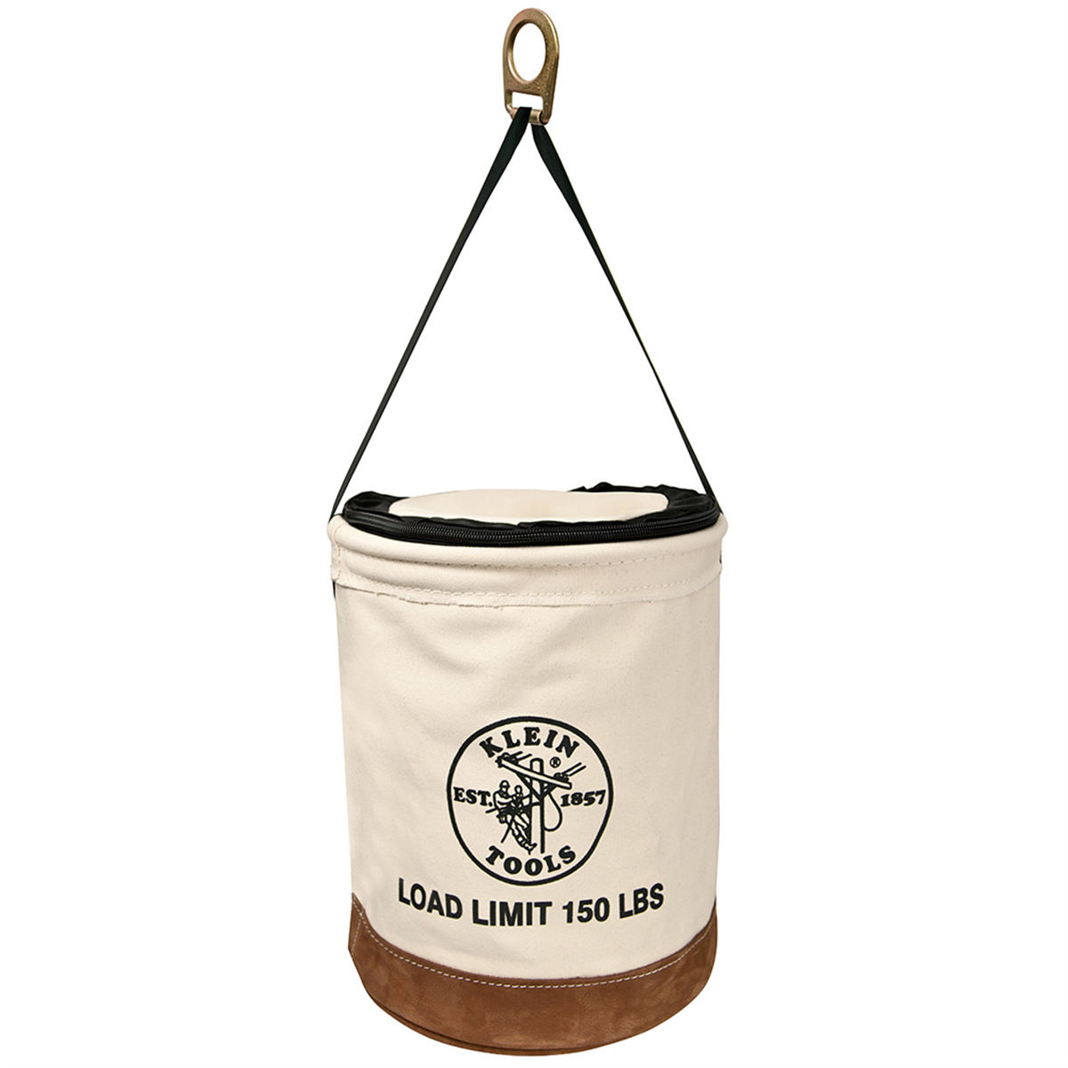 Klein Tools Canvas Bucket, Flame-Resistant, 12-Inch