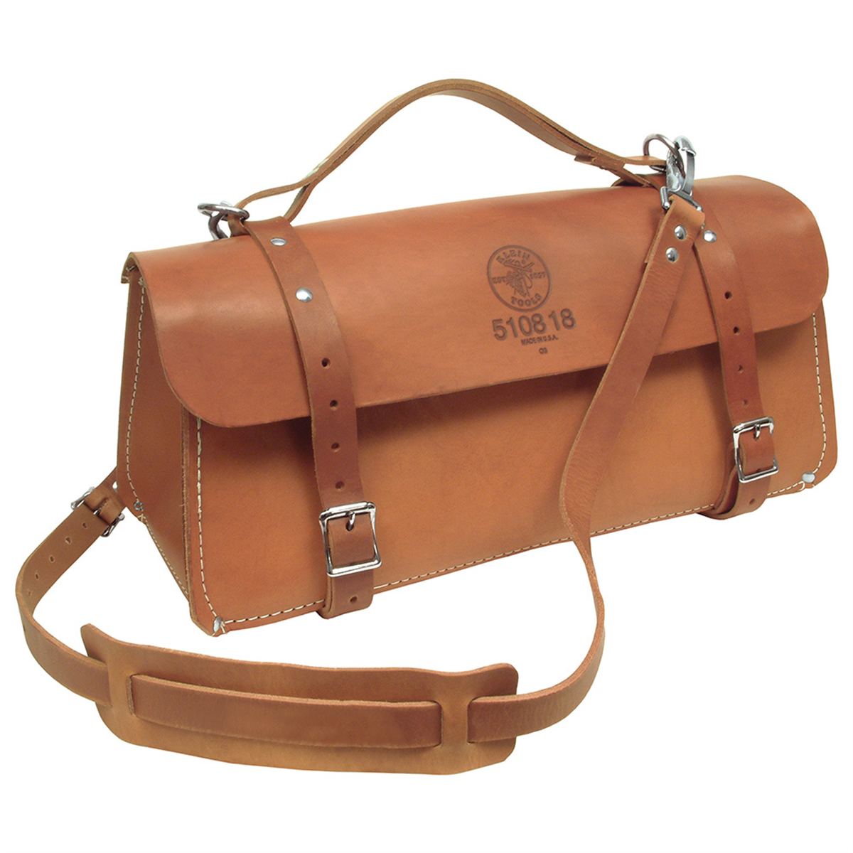 Klein Tools Deluxe Leather Bag, 24-Inch