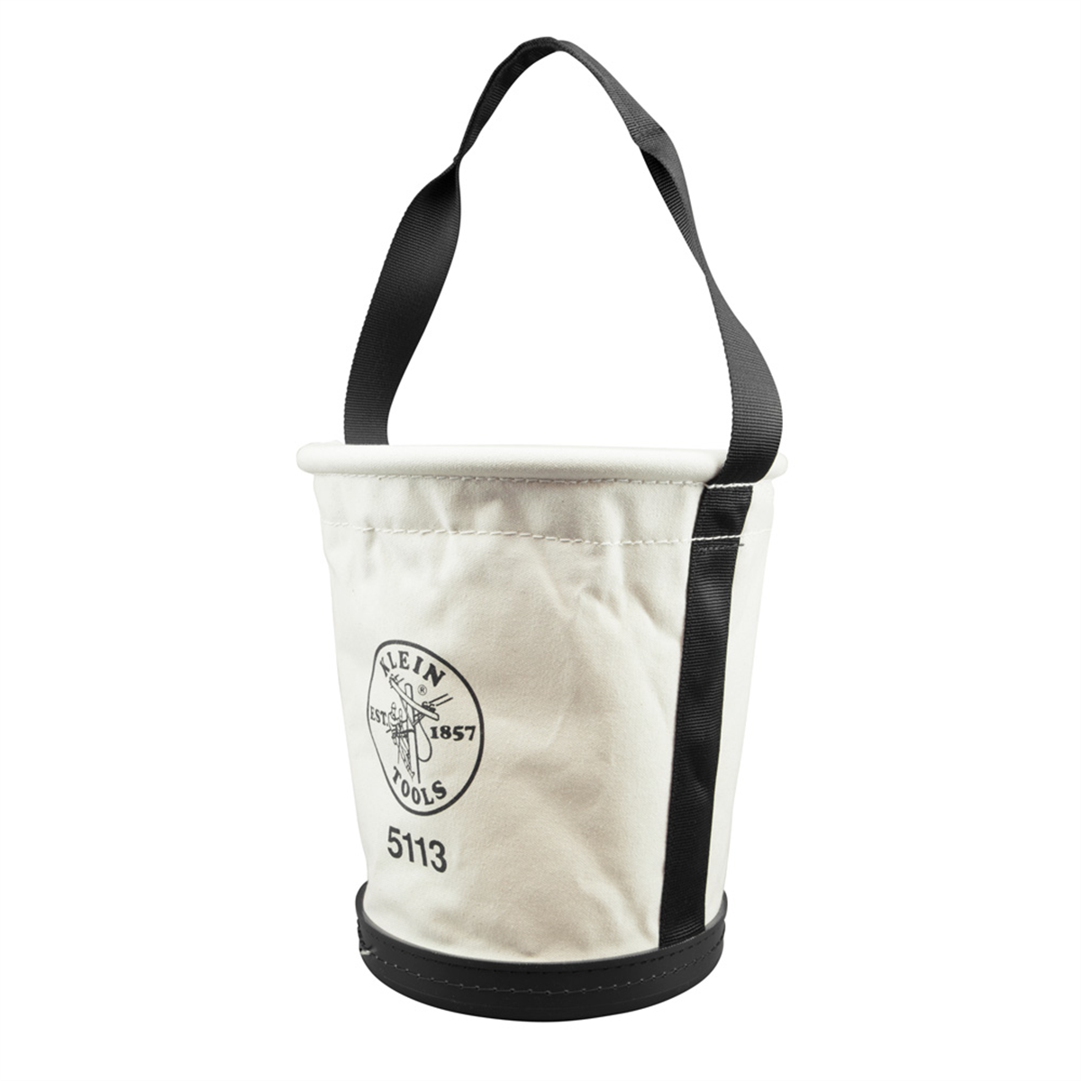 Klein Tools Canvas Bucket with Drawstring Close, 17-Inch