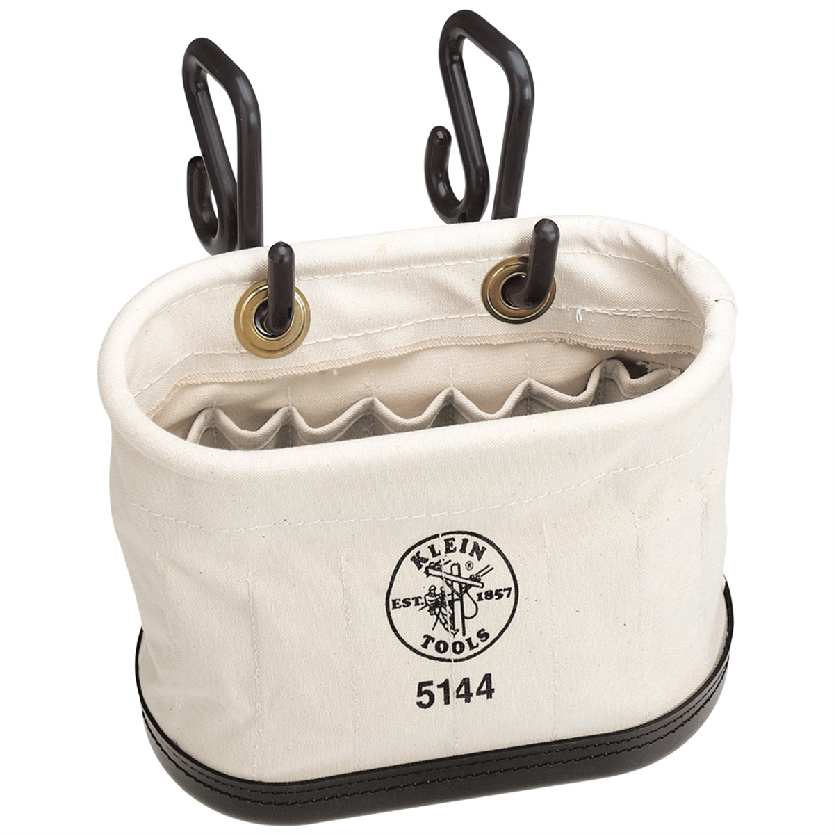 Klein Tools Hard-Body Bucket, 15 Pocket Oval Bucket with Kickstand