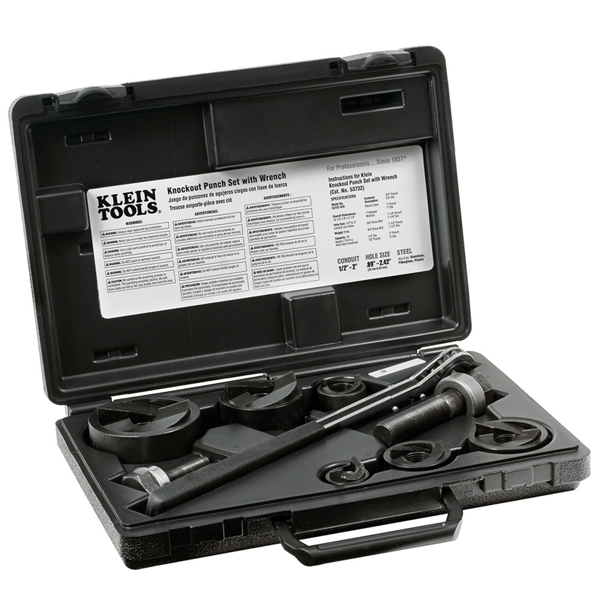 Klein Tools Knockout Punch Set with Wrench
