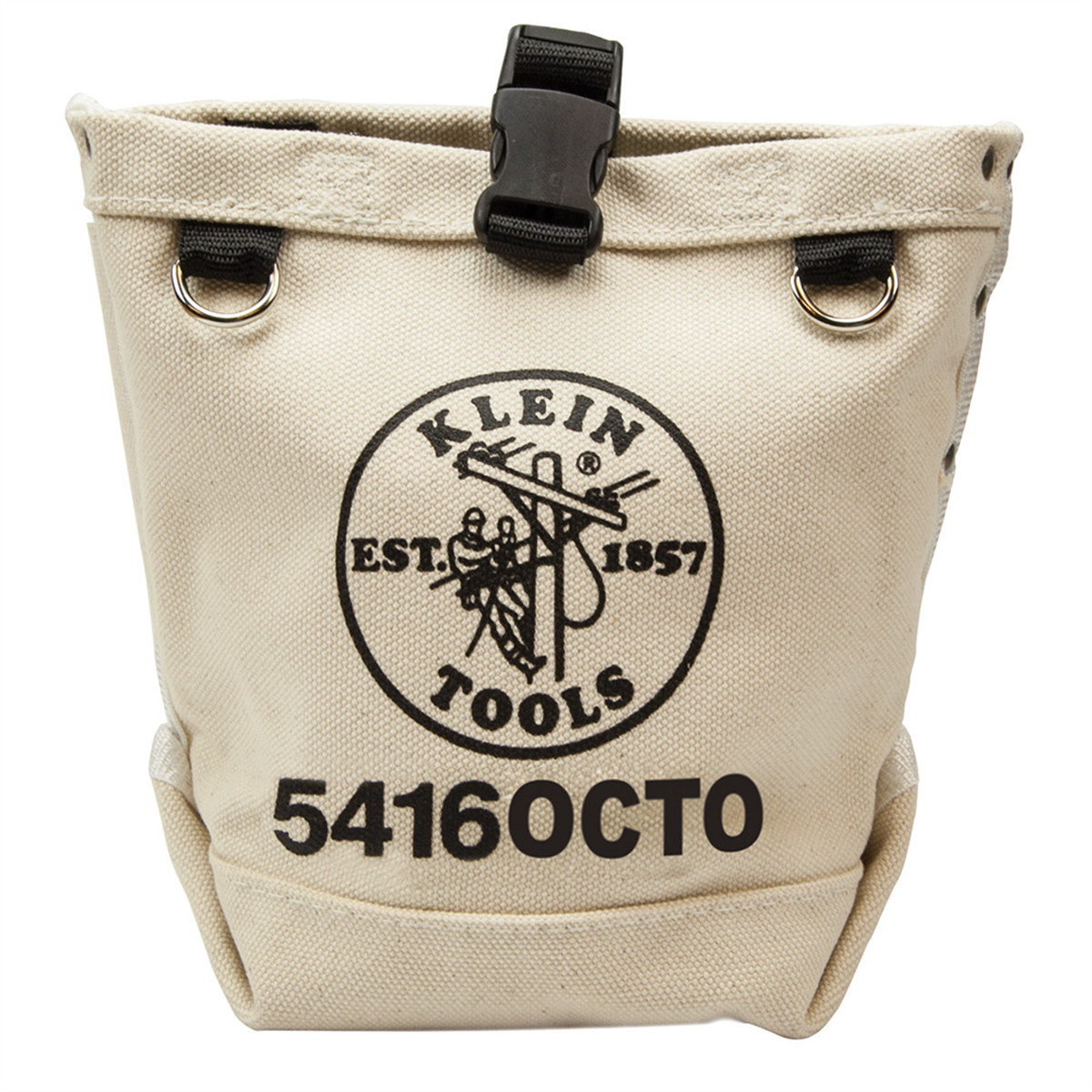 Klein Tools Tool Pouch, Bolt Retention Pouch, Canvas, Tunnel Connect, 5x10x9-Inch