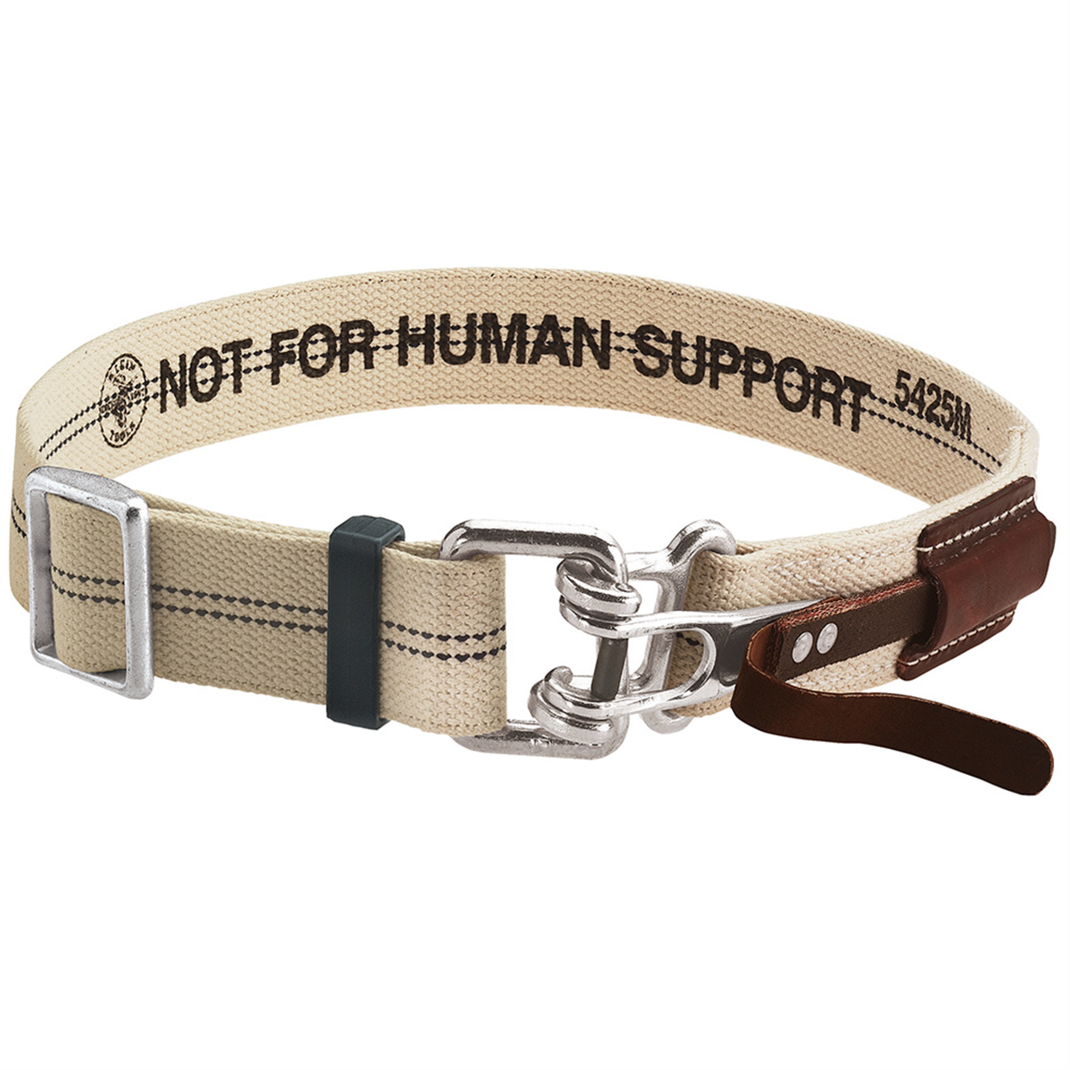 Klein Tools Padded Leather Quick-Release Belt, Medium