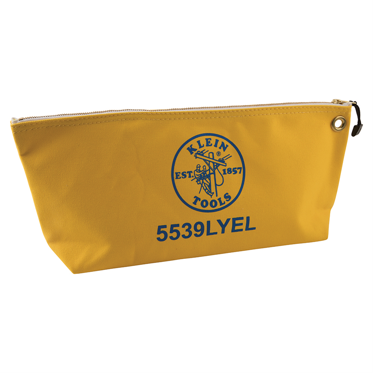 Klein Tools Zipper Bag, Large Canvas Tool Pouch, 18-Inch, Natural