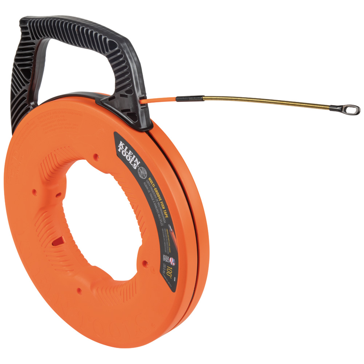 Klein Tools Fiberglass Fish Tape with Spiral Steel Leader, 50-Foot